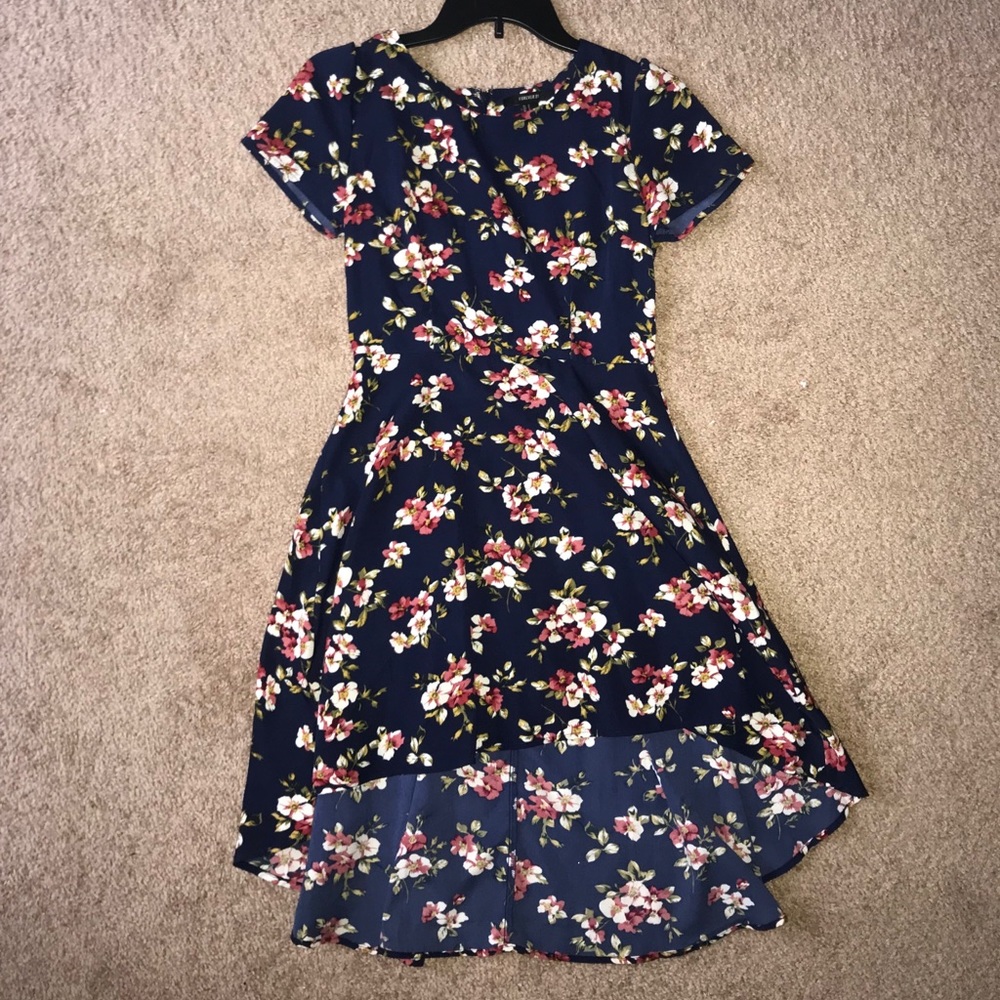 Navy Flower Dress